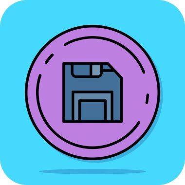 Modern bir simgenin vektör illüstrasyonu