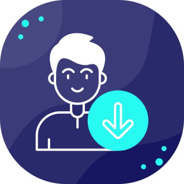 avatar. Web simgesi basit tasarım