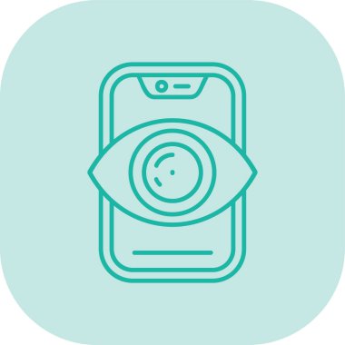 Kamera. Web simgesi basit illüstrasyon