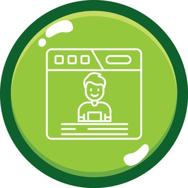 İnternetten alışveriş. Basit resimleme