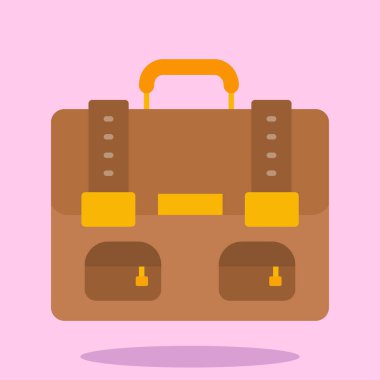 seyahat valizi simgesi, düz stil