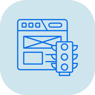 Web tasarım simgesi, vektör illüstrasyonu