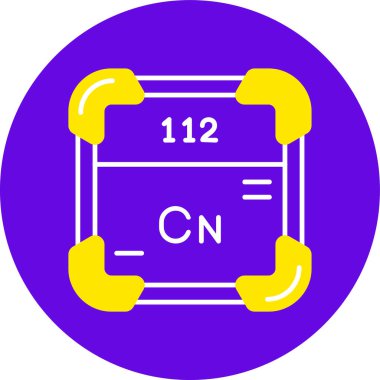Bir molekülün modern b simgesinin vektör çizimi