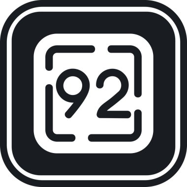 27 numaralı simgenin vektör illüstrasyonu