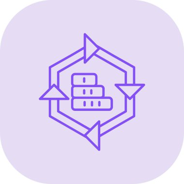 Ağ simgesi. İş ikonu para, finans. vektör simgesi