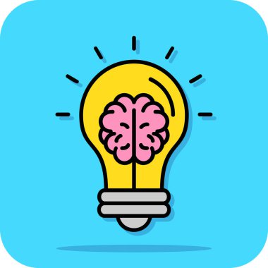 Ampul simgesi olan beyin