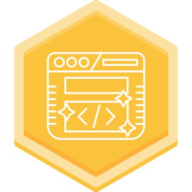 Web simgesi, seo optimizasyonunun vektör illüstrasyonu