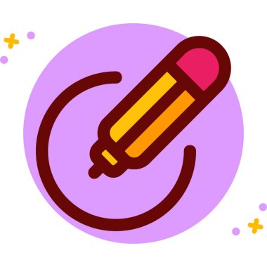 Kalem. Web simgesi basit illüstrasyon