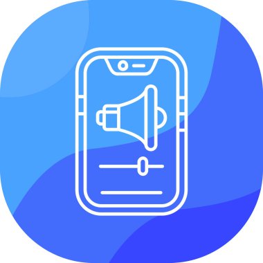 Hoparlör simgesi, vektör illüstrasyonu