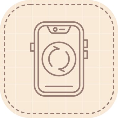 smartwatch simge vektör çizimi