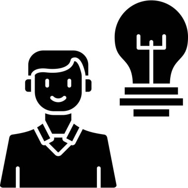 Fikir simgesi vektör illüstrasyonu