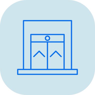 Modern yapı simgesinin vektör illüstrasyonu