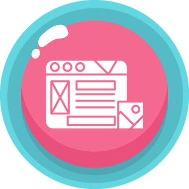 Web reklam vektörü illüstrasyonu