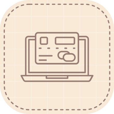 vektör dizüstü simgesi illüstrasyonu