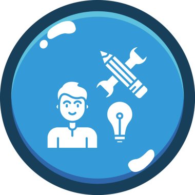 iş konsepti ikon vektör illüstrasyonu