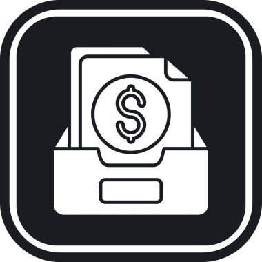 Para için. Web simgesi basit illüstrasyon