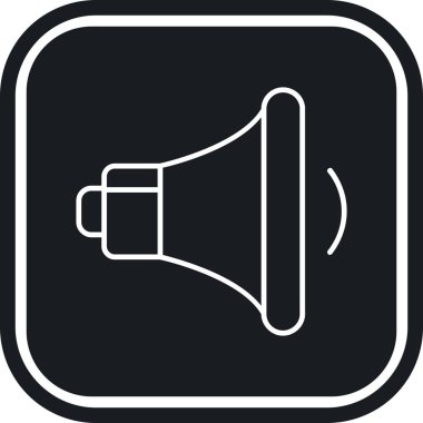 Hoparlör simgesi soyut arkaplanda izole edildi