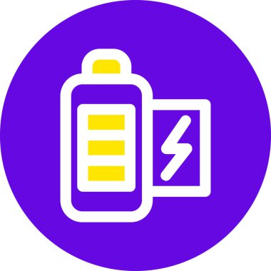 pil simgesi, vektör illüstrasyonu