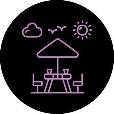 Modern simgenin vektör illüstrasyonu