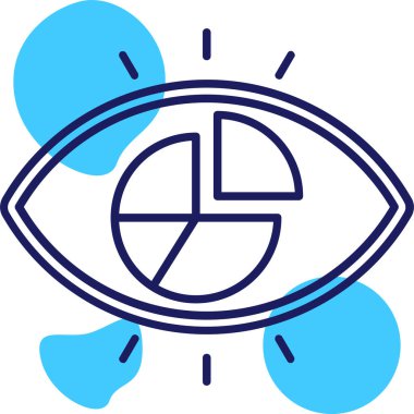 Göz simgesi vektör illüstrasyonu