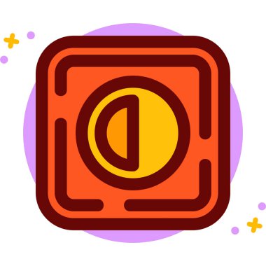 Bir kamera simgesinin vektör illüstrasyonu