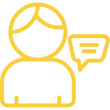 Sohbet ikonu. özet vektör illüstrasyonu