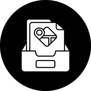 konum simgesi, vektör çizimi