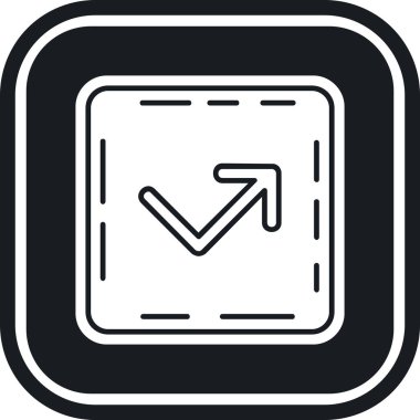 ok yönü simgesi ana hat biçiminde