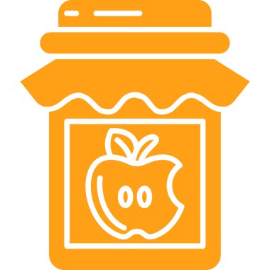 elma suyu ikonu vektör illüstrasyonu