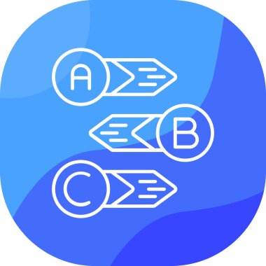 ok simgesi vektör illüstrasyonu