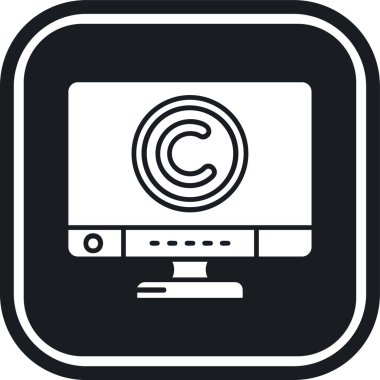 Telif hakkı kabartma vektör tasarımı kolayca değiştirilebilir ya da düzenlenebilir