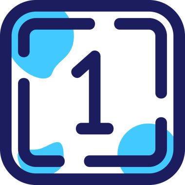 Tek bir harfin vektör illüstrasyonu