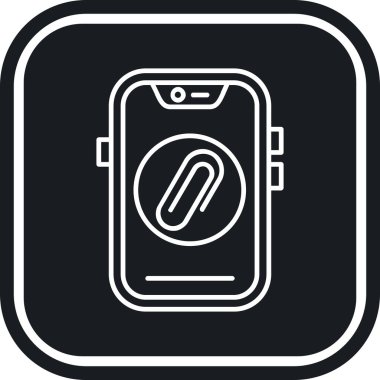 akıllı telefon simgesi vektör illüstrasyonu