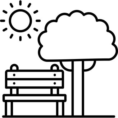 kürsü ve bank simgesinin vektör illüstrasyonu