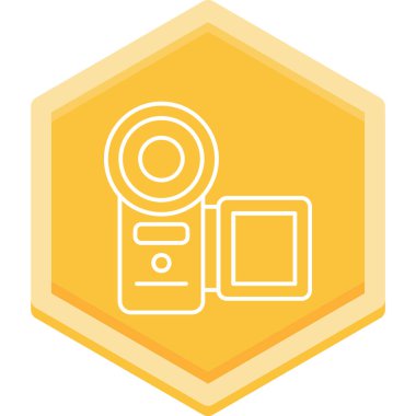 Kamera. Web simgesi basit illüstrasyon