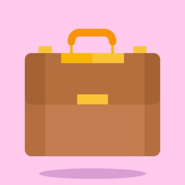 Evrak Çantası'nı simgesi. Evrak Çantası'nı vektör simgesi web için düz çizimi