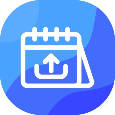 Takvim. Web simgesi basit illüstrasyon