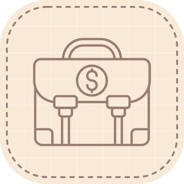 Modern b 'nin vektör çizimi simge torbasından yoksun