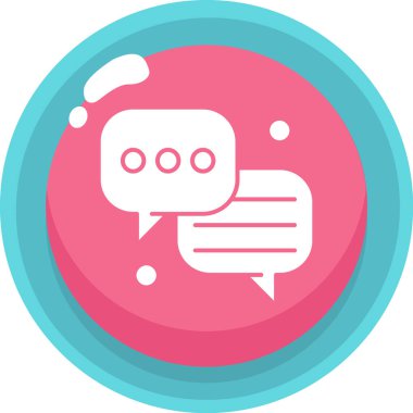 Konuş. Web simgesi basit illüstrasyon