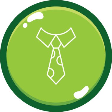 Kravat. Web simgesi basit illüstrasyon