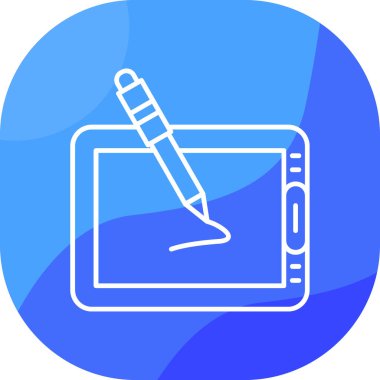 Kalem. Web simgesi basit illüstrasyon