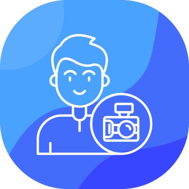 selfie kamera modern simge, vektör illüstrasyonu