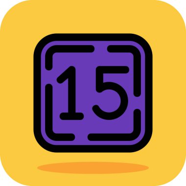 5 numaralı simge vektör illüstrasyon tasarımı