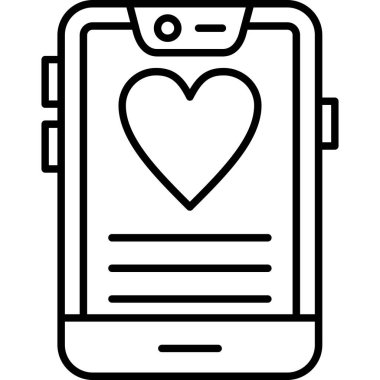 Cep telefonu simgesi, vektör illüstrasyonu