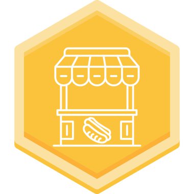 Gıda simgesinin vektör illüstrasyonu