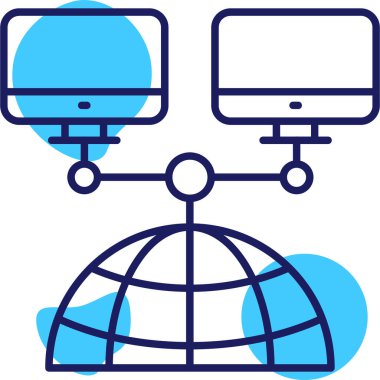 küresel ağ. Basit tasarım