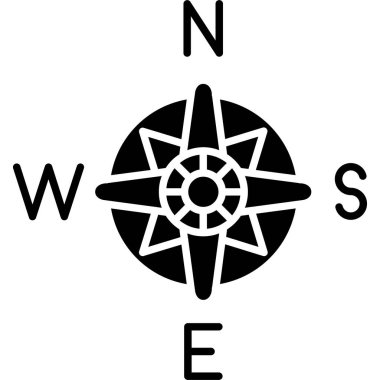 pusula simgesini katı biçiminde pusula simgesi