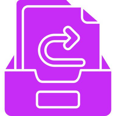 Belge. Web simgesi basit illüstrasyon