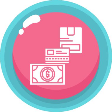 para dolar para simgesi düz stil