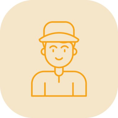 Çizgi film simgesinin vektör çizimi